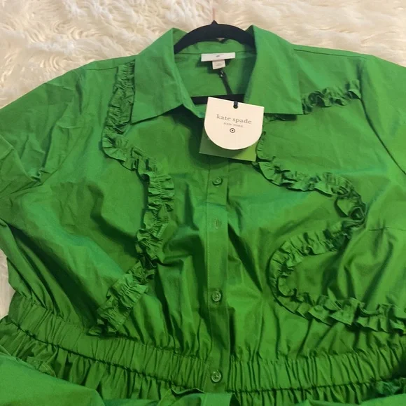 Kate Spade Vibrant Green Maxi Dress size XXL brand new with tag length 50” - Picture 9 of 12